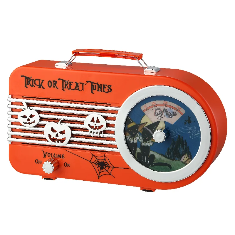 10 in. Trick or Treat Orange Radio