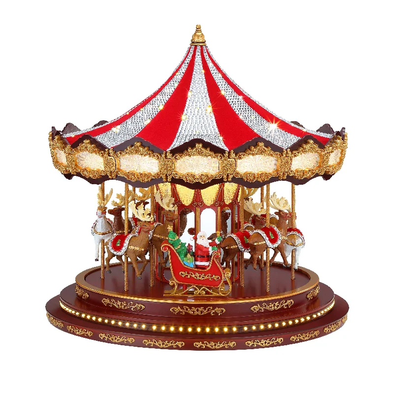 17 in. Deluxe Crystal Carousel