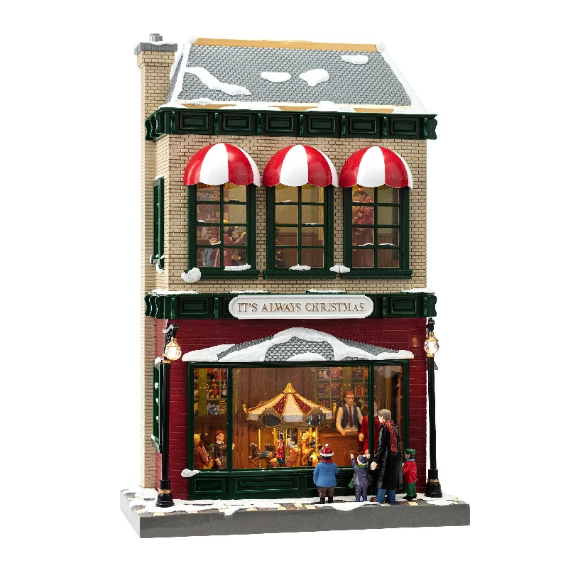 21 in. Animated Vintage Department Store