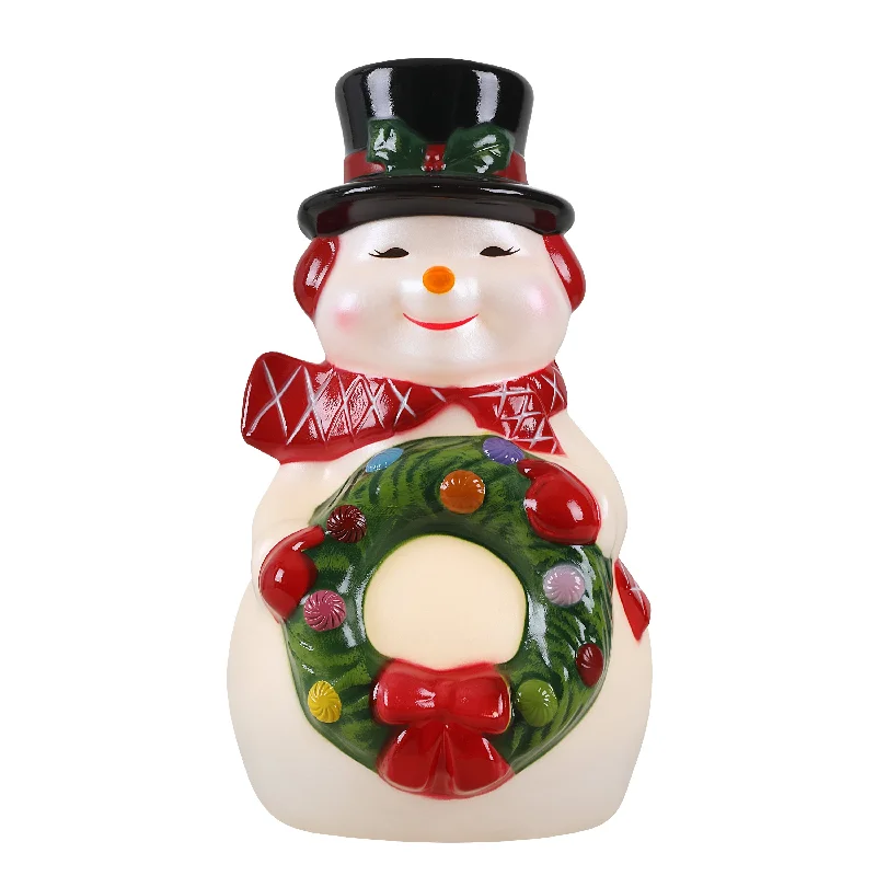 24 in. Lit Snowman Blow Mold