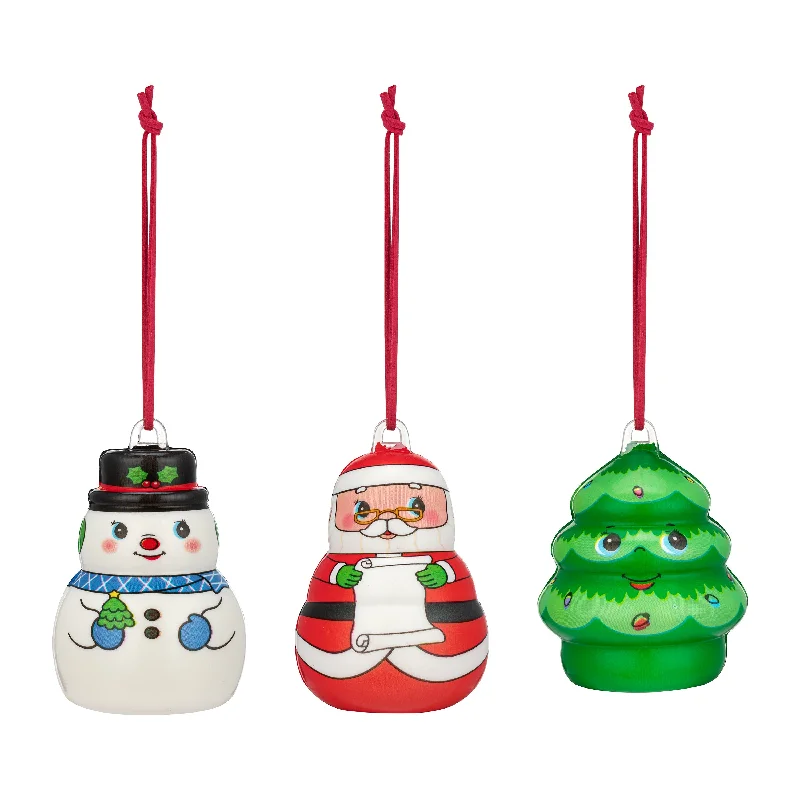 3 in. Set of 3 Musical Marshmellodies Ornaments