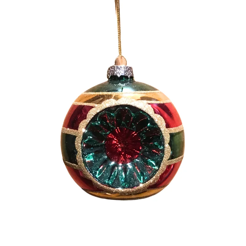 4''X4''X4.5'' Glass Ball Ornament | LC