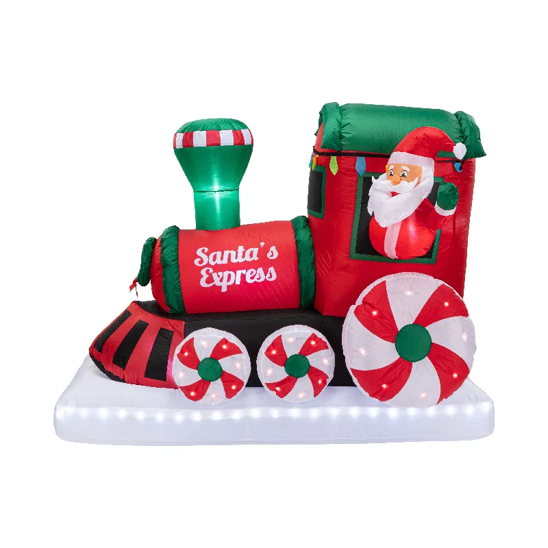 6 ft. Outdoor Lit Inflatable - Santa's Express Train