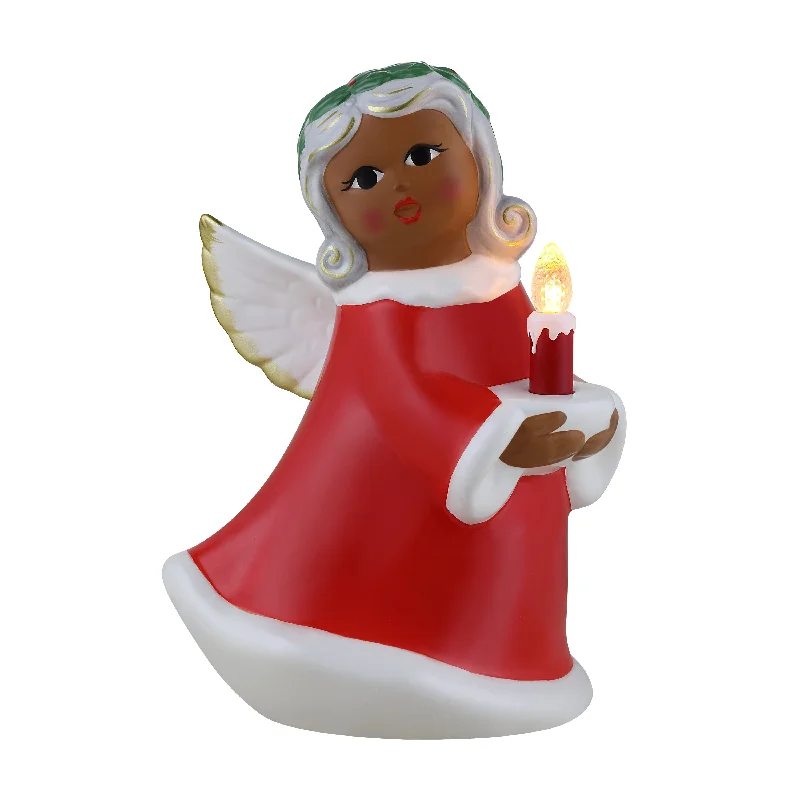 9 in. Nostalgic Ceramic Figure - Black Angel