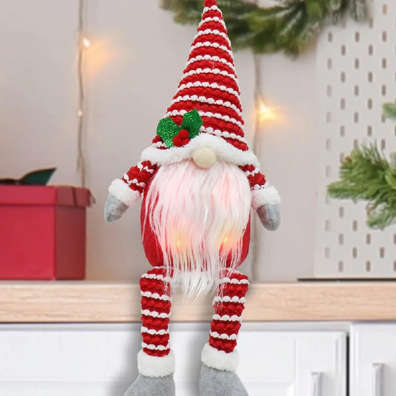 B/O Light Up Gnome with Dangly Legs