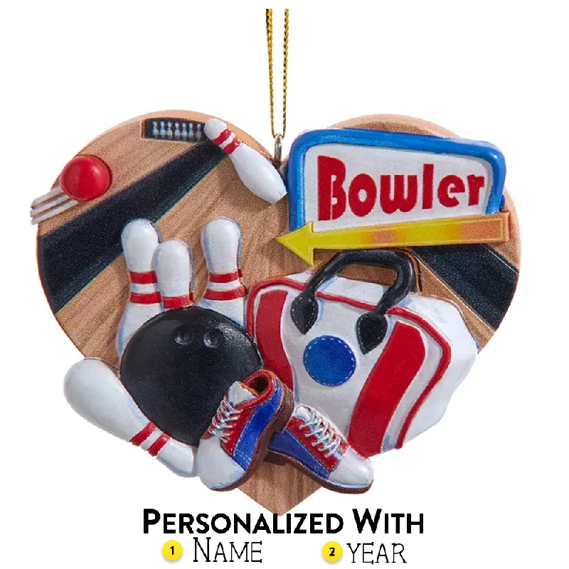 Personalized Bowler Ornament