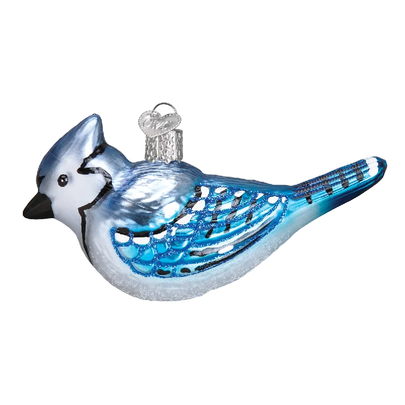 Bright Blue Jay Ornament