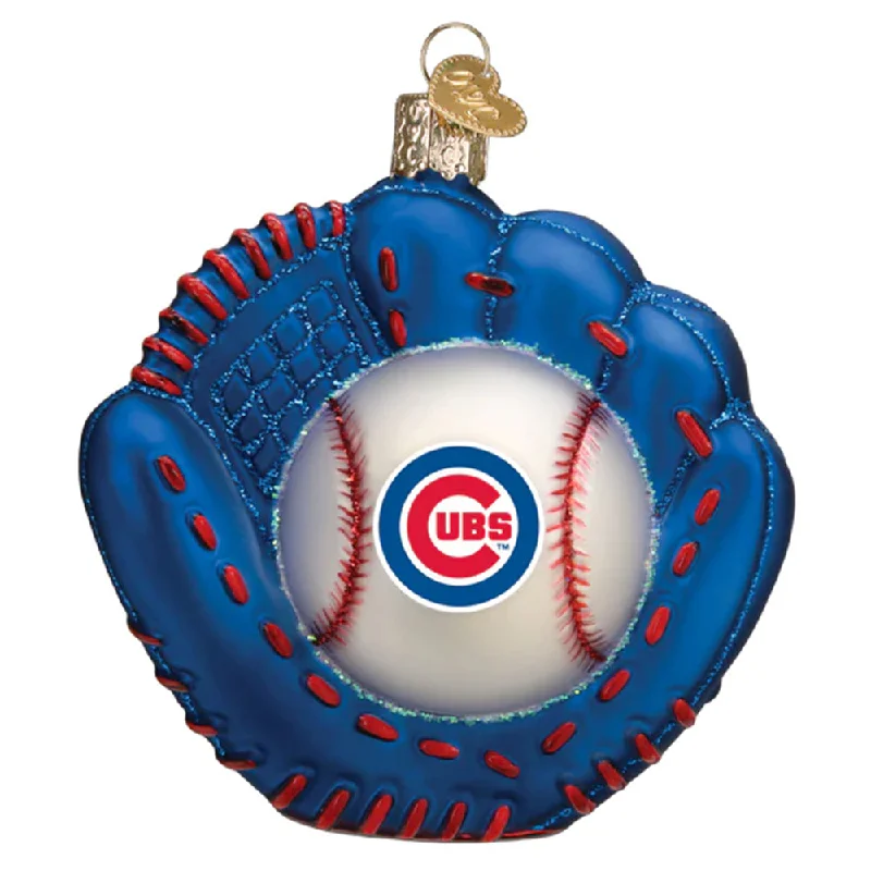 Chicago Cubs Baseball Mitt Ornament - Old World Christmas