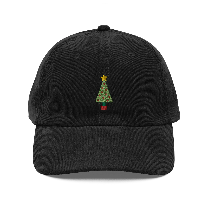 Christmas Tree Corduroy Hat