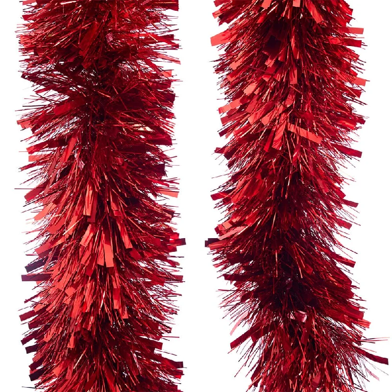 Chunky Mixed Cut Red Tinsel (2m)