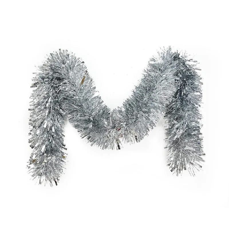 Chunky Mixed Cut Silver Tinsel (2m)