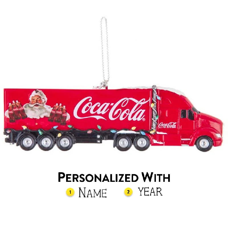 Personalized Coca-Cola® Semi Truck Ornament