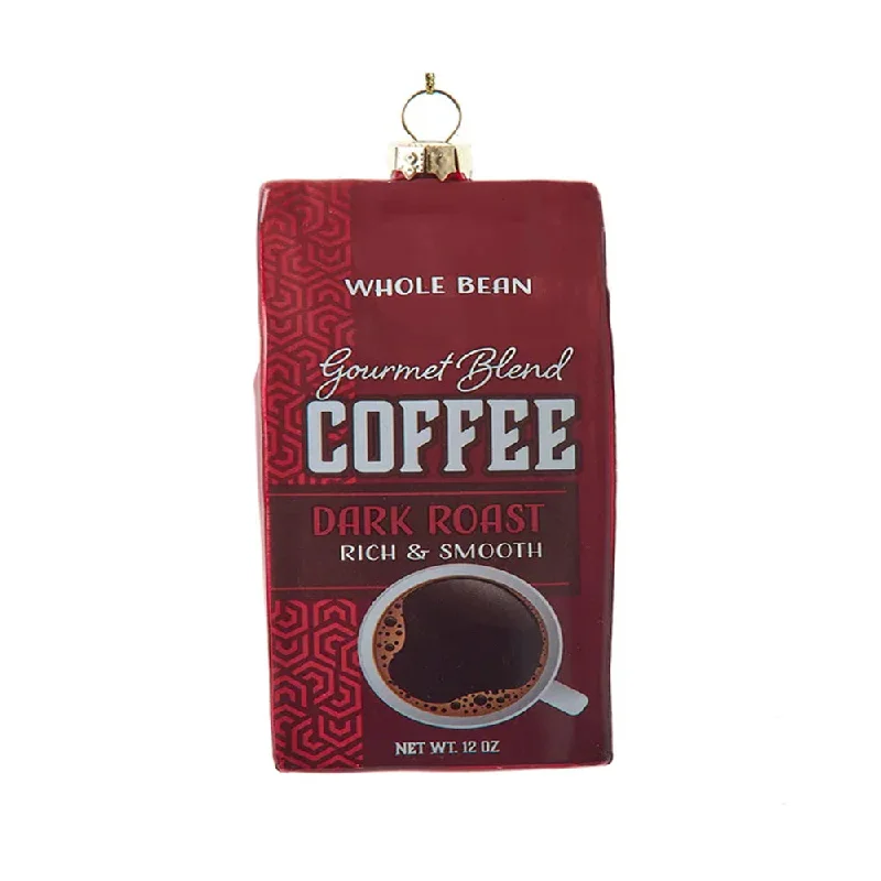 Dark Roast Coffee Bag Ornament