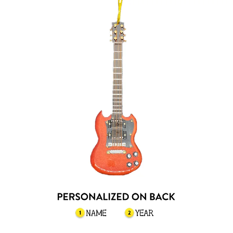 Personalized Guitar Ornament