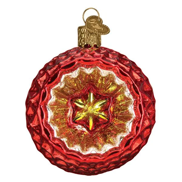 Faceted Crimson Reflection Ornament