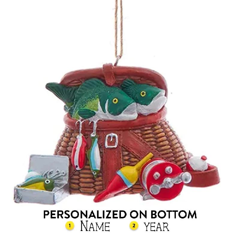 Personalized Fishing Basket Ornament