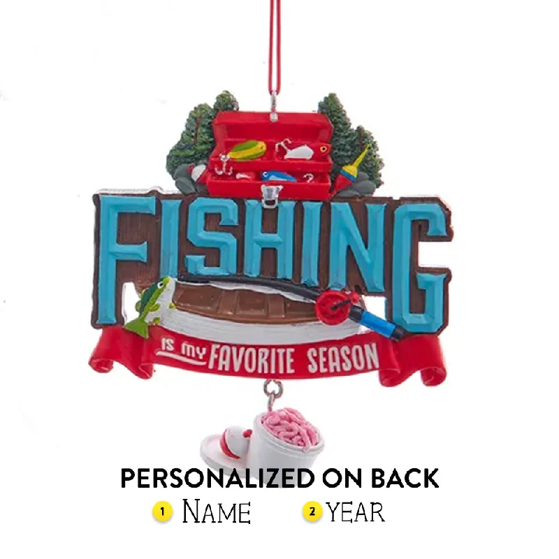 Personalized Fishing Season Ornament