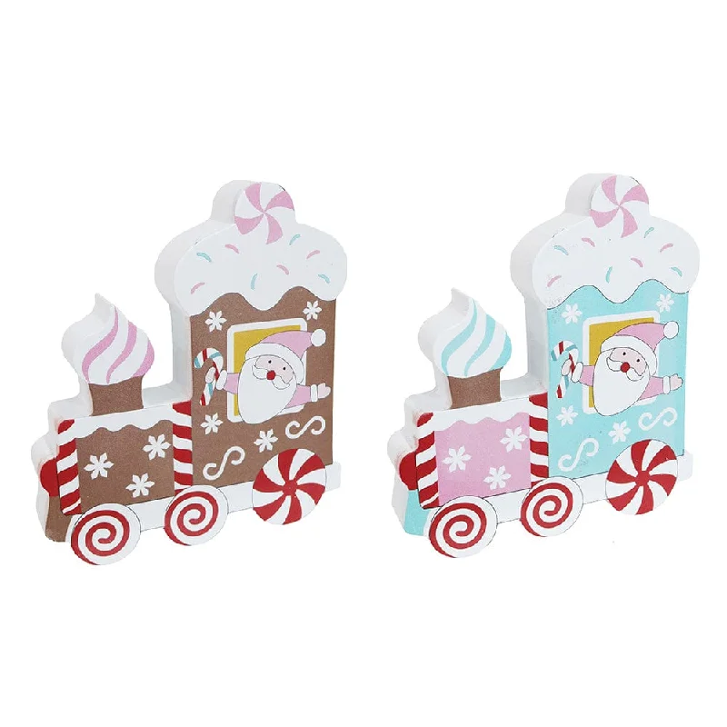 Gingerbread Pastel Train Asst