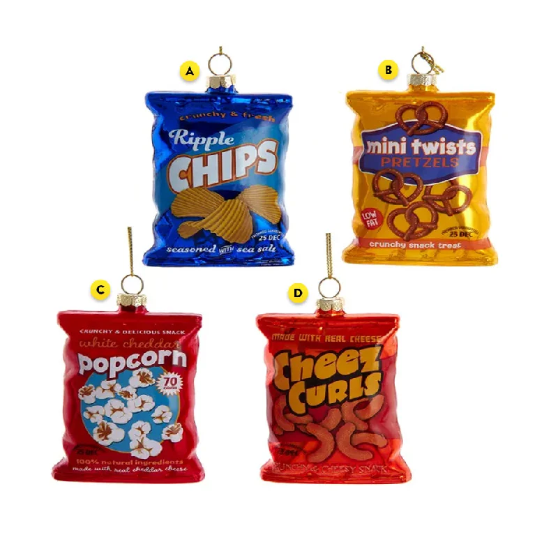 Glass Snack Bag Ornament