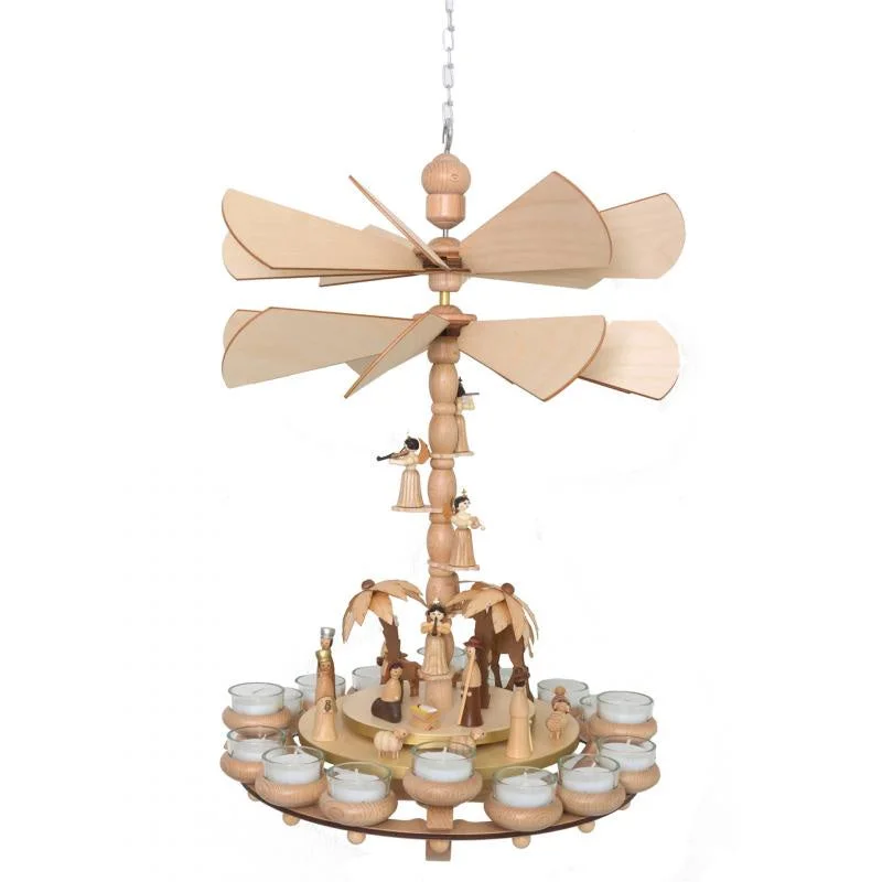 Hanging Double Nativity Pyramid by Kuhnert GmbH