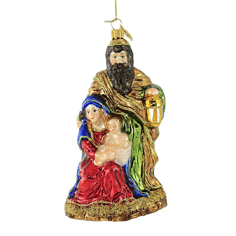 Huras, Holy Family Glass Ornament Nativity, S529