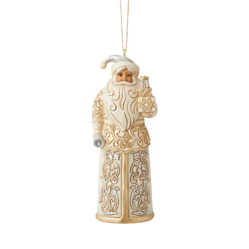 Jim Shore, Holiday Lustre Santa Ornament, 6006618, Heartwood Creek