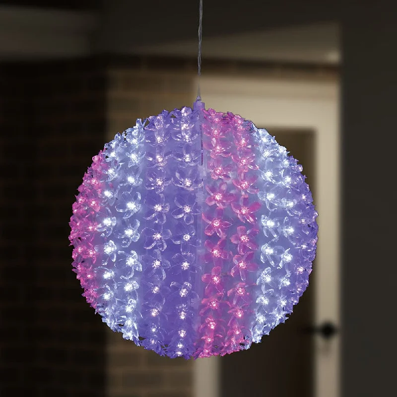 LED Blossom Ball Digital Flash Pink-Purple-Cool (30cm)