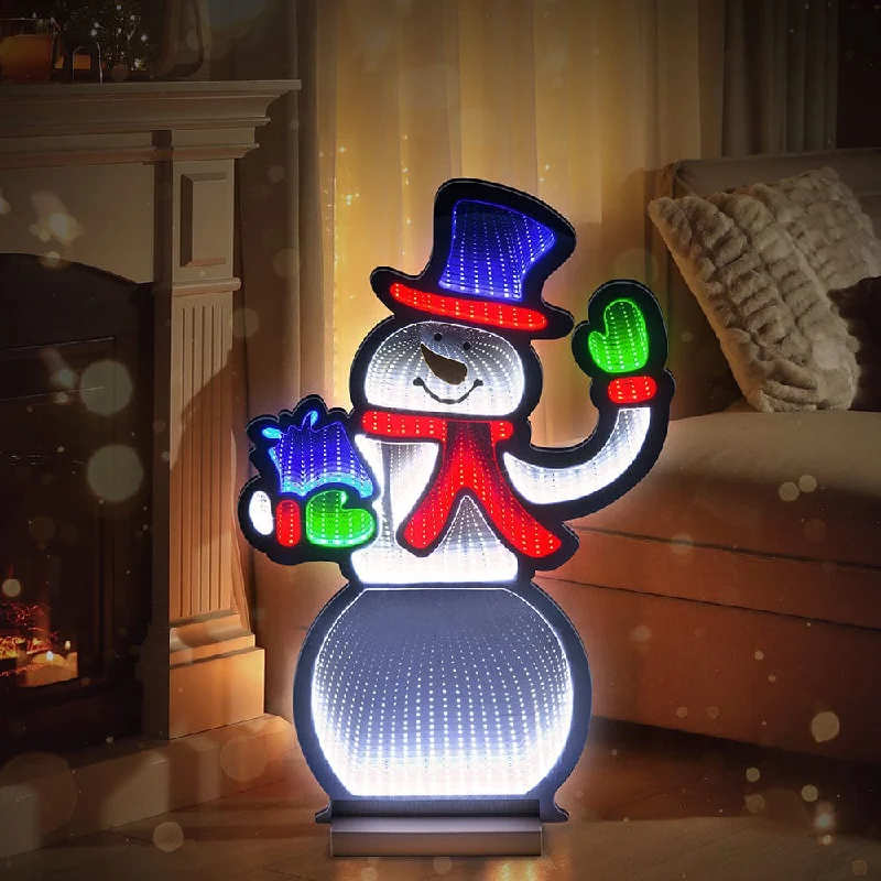 LED Infinity Snowman Light (55cm)