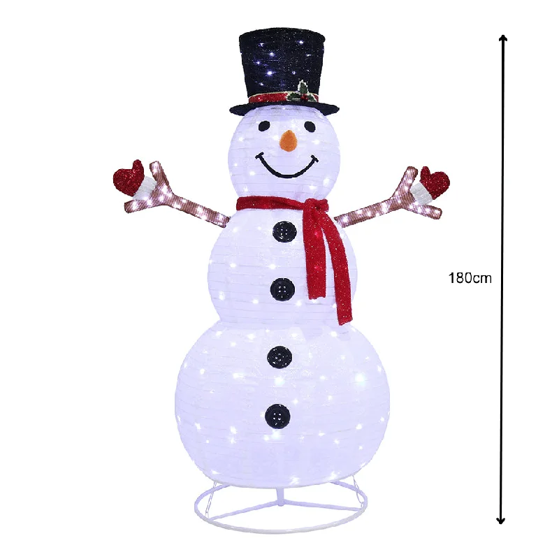 LED Twinkling Pop Up Snowman (180cm)