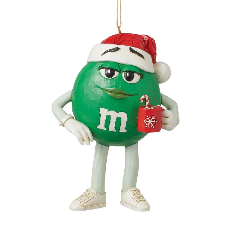 M&M'S Green Character in Hat Ornament - Jim Shore