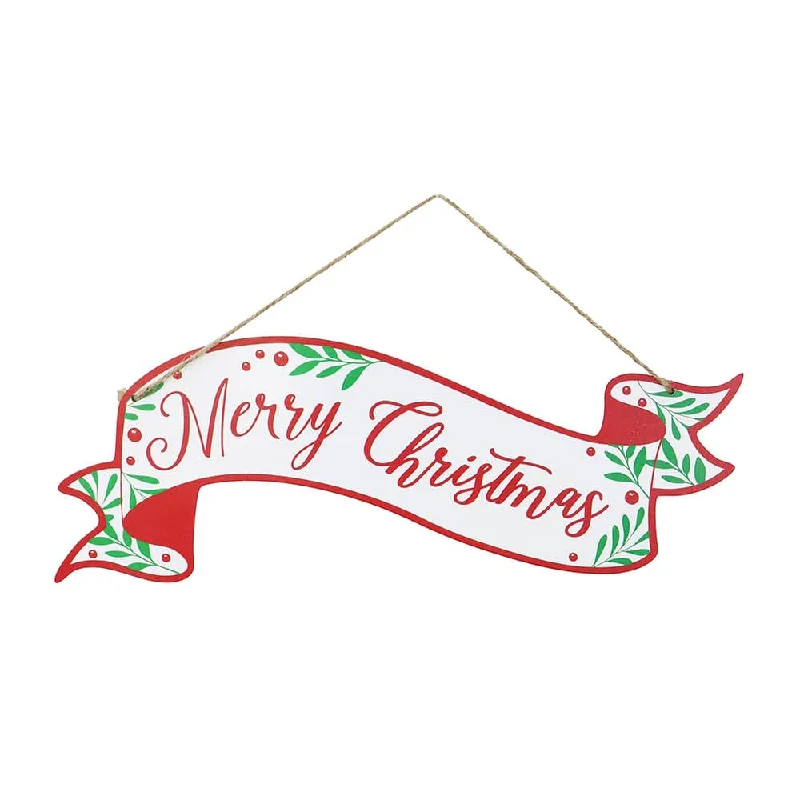 Merry Christmas Scroll Banner Asst