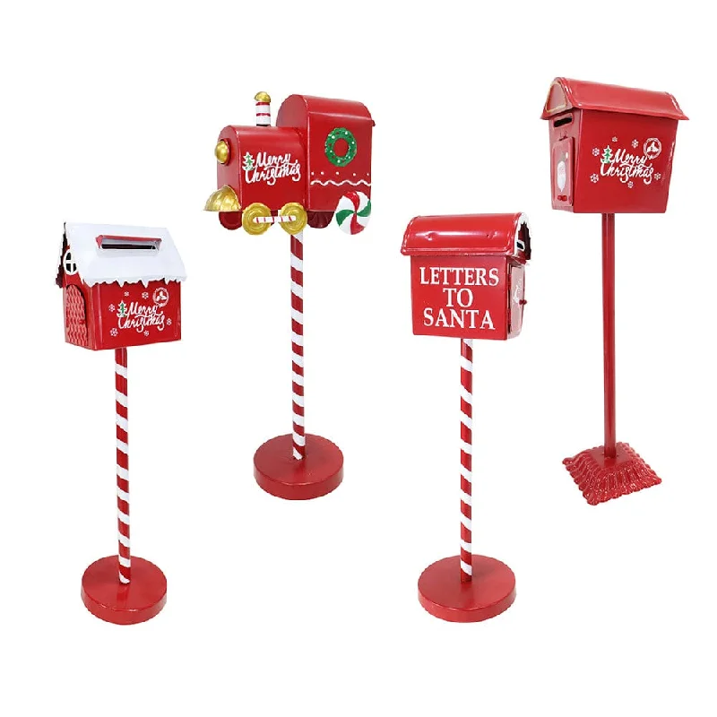 Metal Candy Cane Letterbox Asst (50cm)