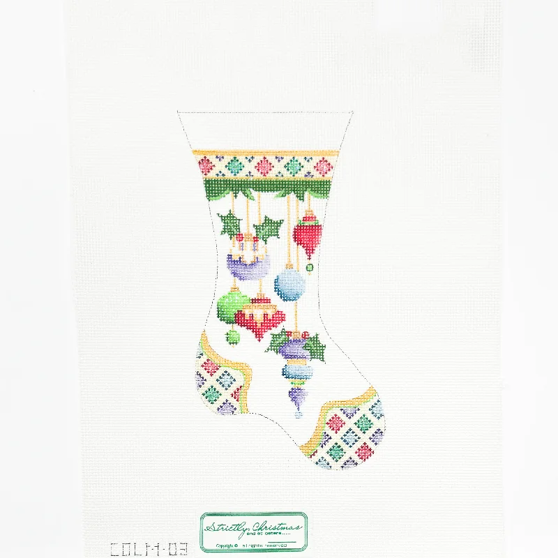 Mini Stocking with Ornaments