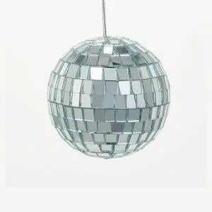 Mirrored Disco Ball Glass Ornaments, 6-Piece Box Set, C1521