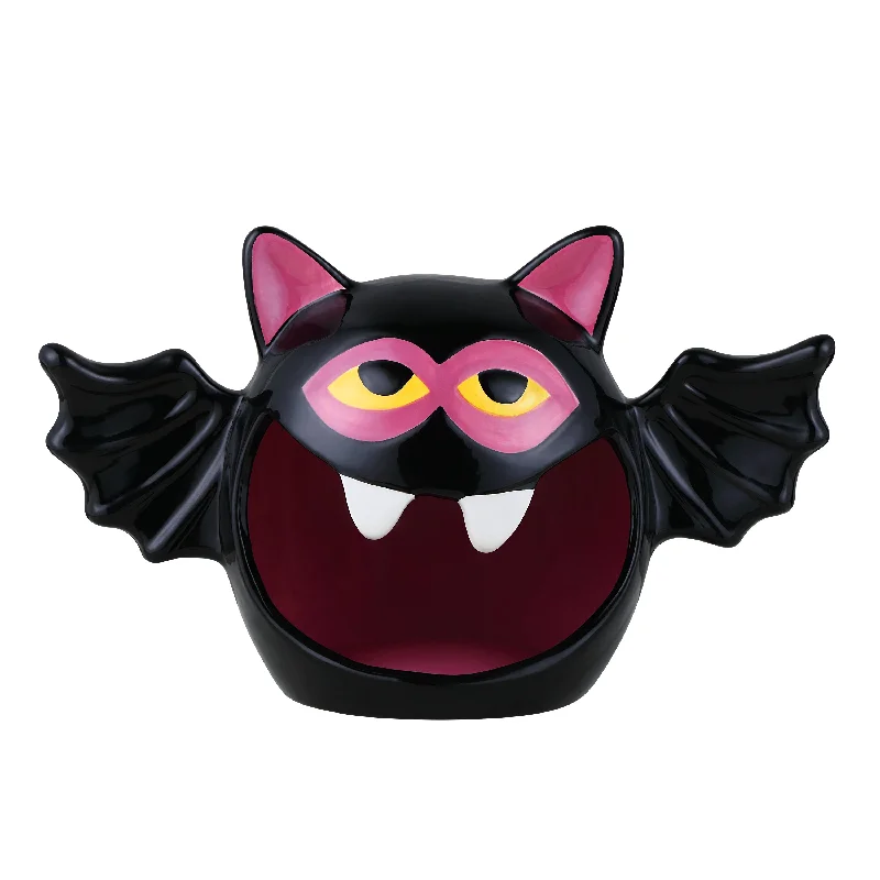 9" Motion Activated Ceramic Bat Candy Bowl