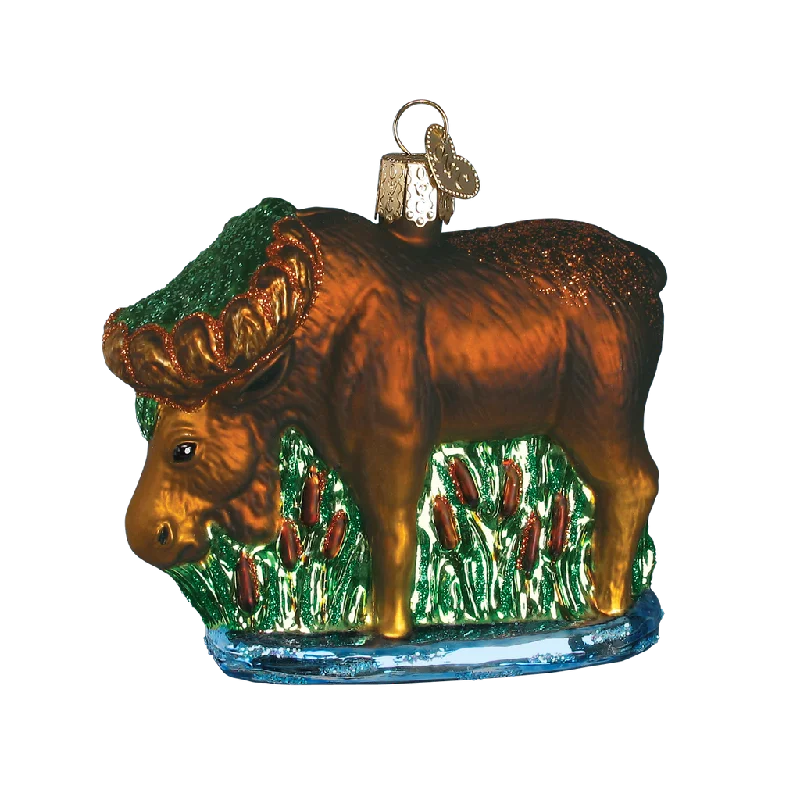 Munching Moose Ornament