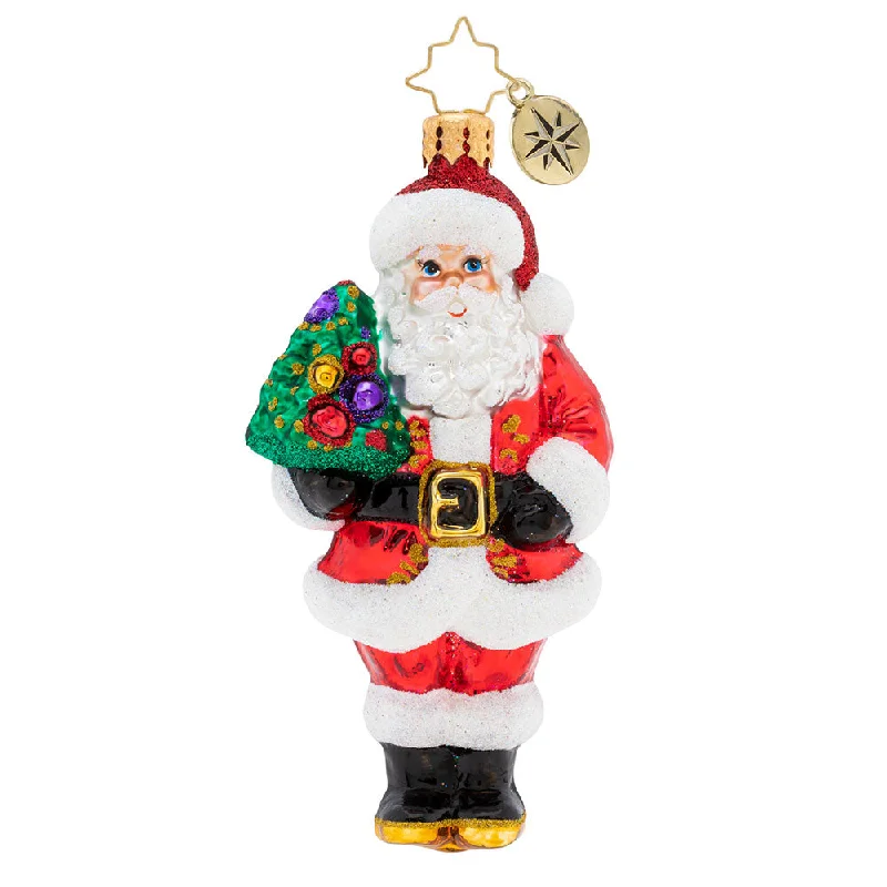 Radko, Nordmann Fir Santa Ornament, 1019783