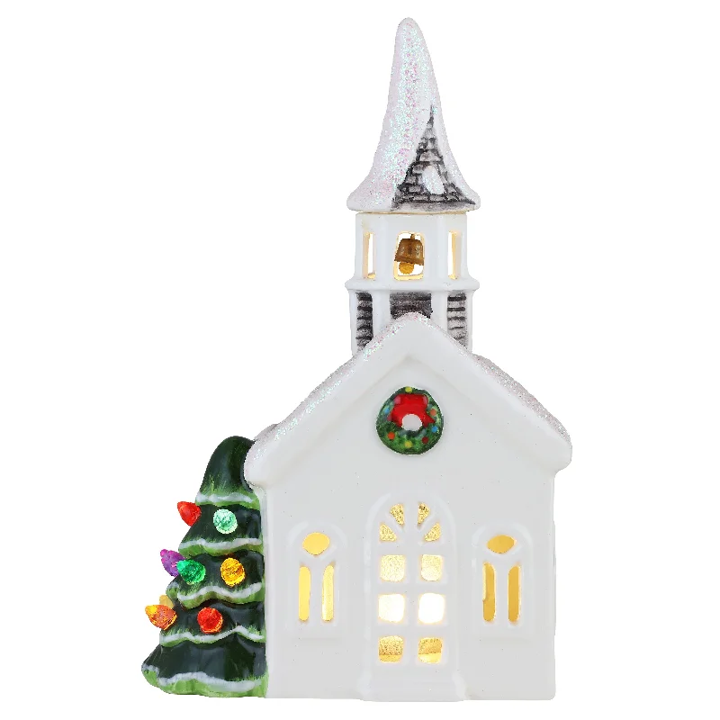 8 in. Nostalgic Ceramic Village - Church