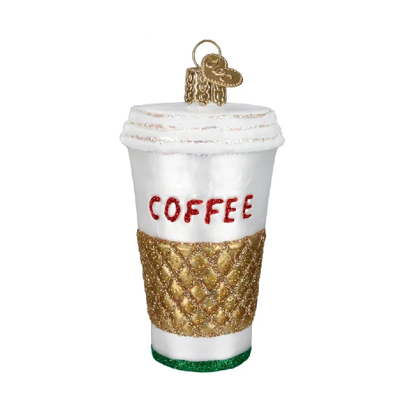 Old World Christmas Coffee To Go Ornament