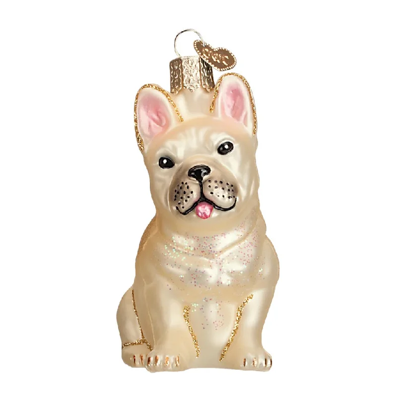 Old World Christmas French Bulldog Ornament