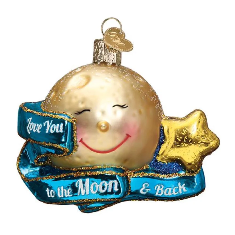 Old World Christmas Love You To The Moon & Back Ornament