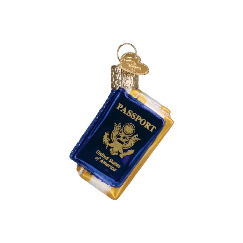 Old World Christmas Mini Passport Ornament