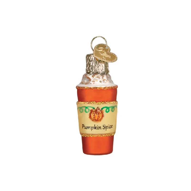 Old World Christmas Mini Pumpkin Spice Latte Ornament