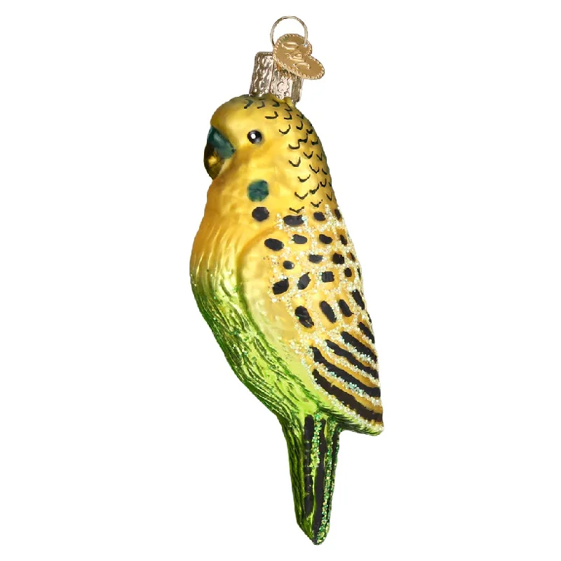 Old World Christmas Miniature Parakeet Ornament - Green