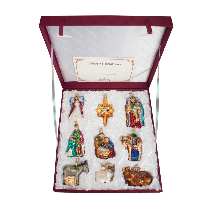 Old World Christmas Nativity Ornament Set