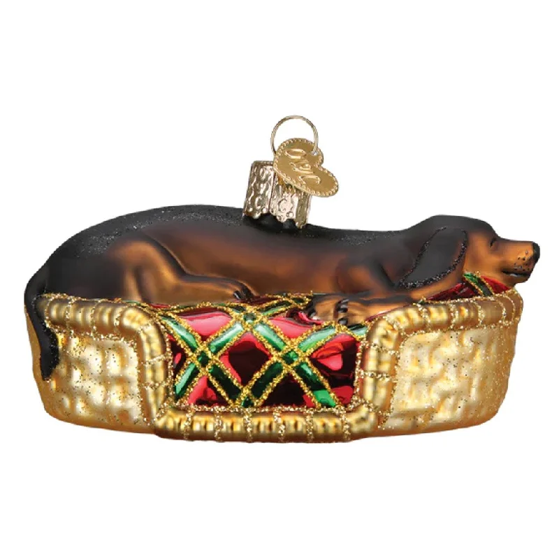 Old World Christmas Sleepy Dachshund Ornament