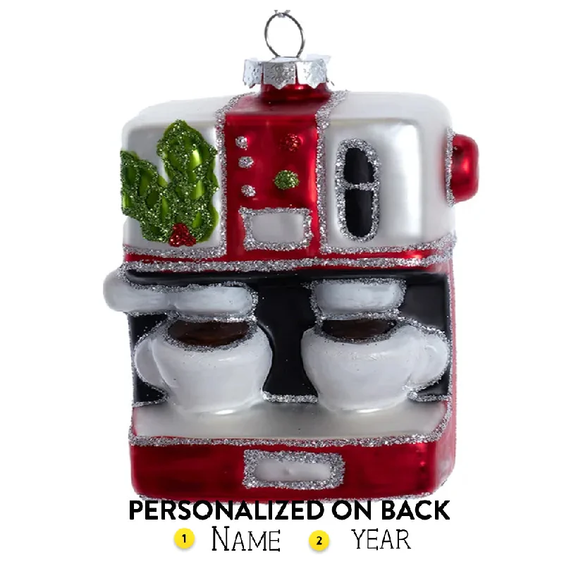 Personalized Cappuccino Maker Ornament