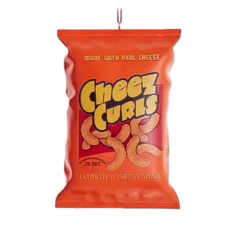 Personalized Cheez Curls Snack Bag Ornament