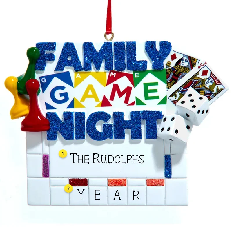 Personalized Family Game Night Ornament