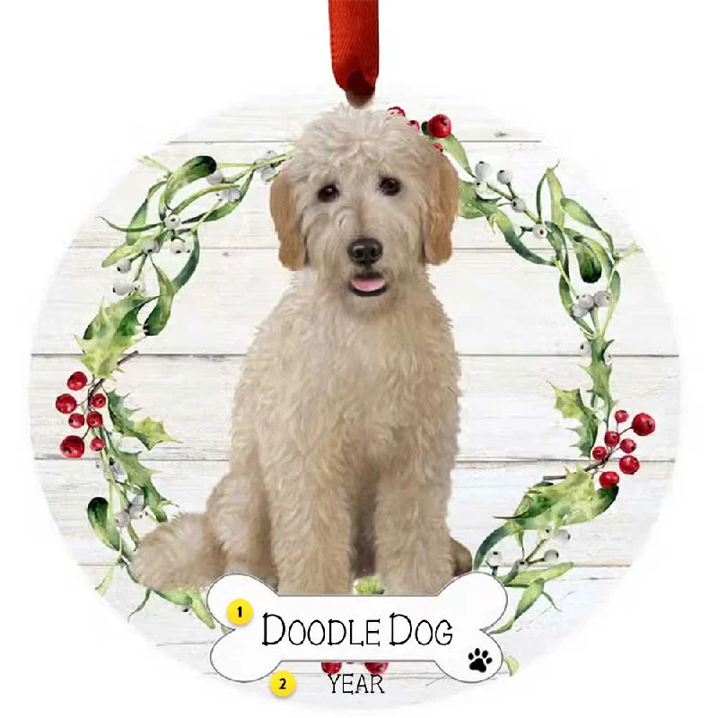 Personalized Goldendoodle Ornament - Full Body